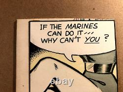 Frank Matera Très Rare Signé Une Dessein de Bande Dessinée Unique '52