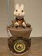 Grande Sculpture De Horloge 'lapin' Alice Au Pays Des Merveilles Sur Mesure Et Unique En Son Genre Steampunk