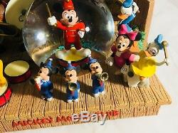 Globe À Neige Musical Mickey Mouse Club House De Disney / Rare Unique