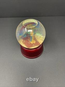 Globe de neige vintage avec le logo de Columbia Pictures, dame de la torche, publicité unique en son genre