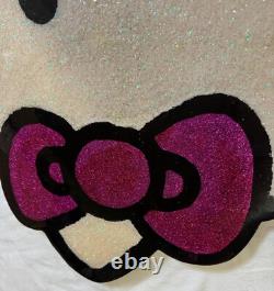 Grande pièce unique en résine Hello Kitty 32 personnalisée avec éclat