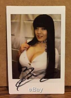 Hitomi Tanaka Cheki Autographe 3 1/4 X 2 Photo Rare One Of A Kind 1/1