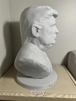 Immense buste de Donald Trump de 478 mm, statue unique en son genre avec nom amélioré sur la base