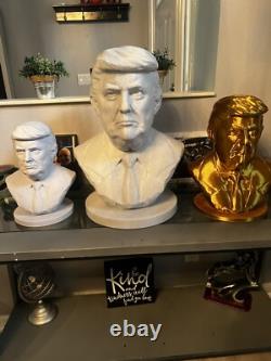 Immense buste de Donald Trump de 478 mm, statue unique en son genre avec nom amélioré sur la base