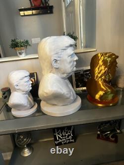 Immense buste de Donald Trump de 478 mm, statue unique en son genre avec nom amélioré sur la base