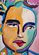 Impressionnisme Corbellique 12x16 Perry 90210 Portrait Signé Canvas D'art Collectionnable