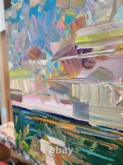 Impressionnisme Corbellique 12x9 River Creek Paysage Collectible Canvas Art Nr