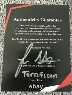 JOKER RYAN G BROWNE ARTIST DESSIN UNIQUE (7x5) CERTIFICAT D'AUTHENTICITÉ INCLUS RARE