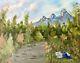 James Greg Peinture À L'huile Originale 16 X 20 Mountain Landscape Art Collectionnable