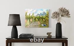 James Greg Peinture À L'huile Originale 16 X 20 Mountain Landscape Art Collectionnable