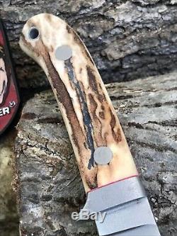 Jenkins Personnalisé À Lame Fixe Avec Cuir Gaine Non Utilisée A Kind