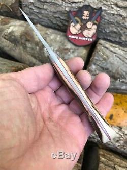 Jenkins Personnalisé À Lame Fixe Avec Cuir Gaine Non Utilisée A Kind