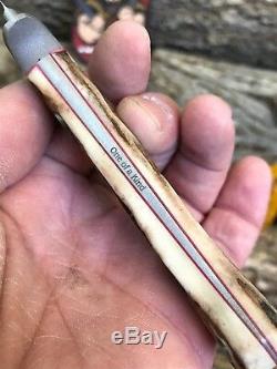 Jenkins Personnalisé À Lame Fixe Avec Cuir Gaine Non Utilisée A Kind