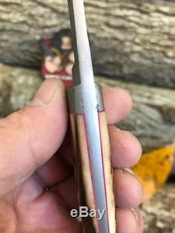 Jenkins Personnalisé À Lame Fixe Avec Cuir Gaine Non Utilisée A Kind