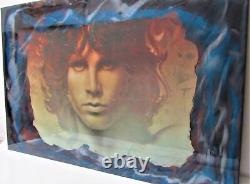 Jim Morrison Les Portes Art Mural RARE Unique en son genre 32x49 Collectible en Résine Époxy