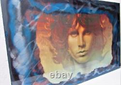 Jim Morrison Les Portes Art Mural RARE Unique en son genre 32x49 Collectible en Résine Époxy