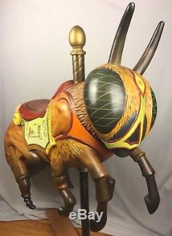 Jon Olson Sculpture À La Main Unique D'une Abeille De Carrousel Grande Taille (cheval)