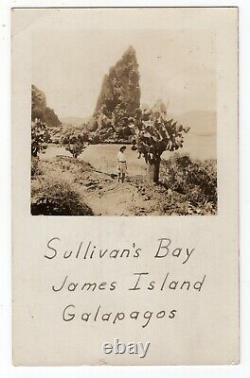 L'un D'un Genre Réel Photo Carte Postale Îles Galapagos Utilisé Juin 1935, Pago Pago