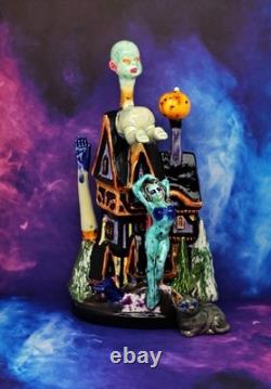 La maison qui se décore elle-même de chair Figurine en céramique artisanale originale