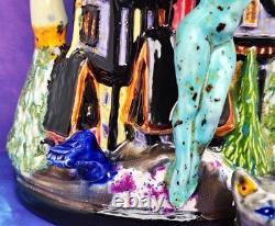 La maison qui se décore elle-même de chair Figurine en céramique artisanale originale
