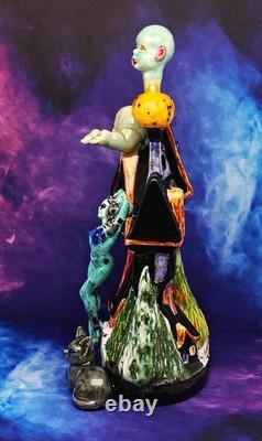 La maison qui se décore elle-même de chair Figurine en céramique artisanale originale