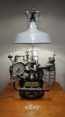 Lampe De Table Industrielle Steampunk Vintage Un Art Authentique
