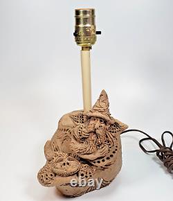 Lampe de Sorcier Fantaisie - Unique en Son Genre Sculptée en Béton