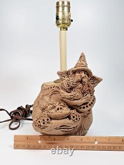 Lampe de Sorcier Fantaisie - Unique en Son Genre Sculptée en Béton