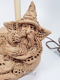 Lampe de Sorcier Fantaisie - Unique en Son Genre Sculptée en Béton