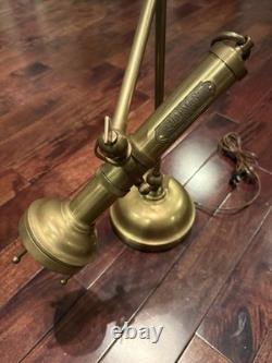 Lampe de bureau vintage Chapman réglable en laiton faite main, unique en son genre