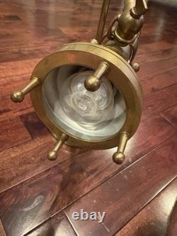 Lampe de bureau vintage Chapman réglable en laiton faite main, unique en son genre