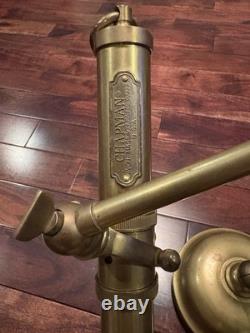 Lampe de bureau vintage Chapman réglable en laiton faite main, unique en son genre