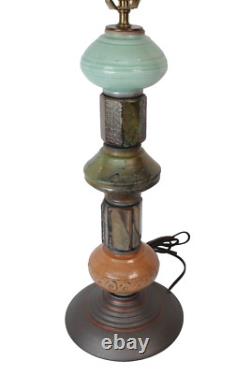 Lampe de table en poterie Wender, pièce unique, lampe en poterie de studio signée Wender, rare