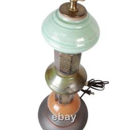 Lampe de table en poterie Wender, pièce unique, lampe en poterie de studio signée Wender, rare