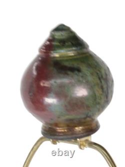 Lampe de table en poterie Wender, pièce unique, lampe en poterie de studio signée Wender, rare