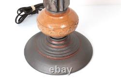 Lampe de table en poterie Wender, pièce unique, lampe en poterie de studio signée Wender, rare