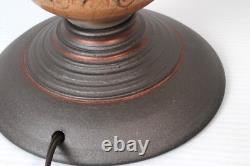 Lampe de table en poterie Wender, pièce unique, lampe en poterie de studio signée Wender, rare