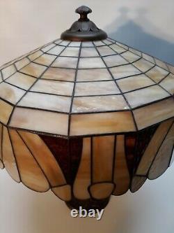 Lampe de table phallique en verre teinté d'ambre vintage - Une pièce unique! Parfait état