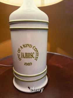 Lampe vintage J. Lockhart signée Chipmunk IAJBBSC pièce unique concours 1989