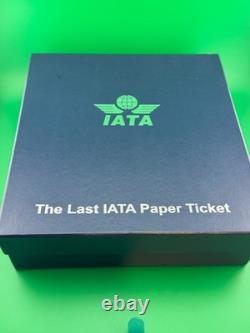 Le dernier billet d'avion en papier IATA RARE UNIQUE COLLECTIBLE
