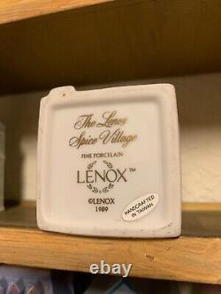 Lenox 1989 Unique Complet Épices Rack + 24 Maisons / Pots à Épices Jamais Utilisés
