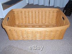 Longaberger Extremely Rare 2002 Panier De Solutions De Stockage X-lg