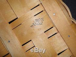 Longaberger Extremely Rare 2002 Panier De Solutions De Stockage X-lg