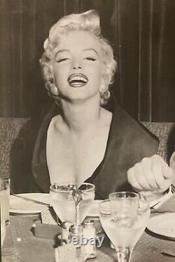 Lot De 2 Grande 1956 & 1954 Marilyn Monroe Photo Originale Frank Mastro Dimaggio