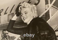 Lot De 2 Grande 1956 & 1954 Marilyn Monroe Photo Originale Frank Mastro Dimaggio
