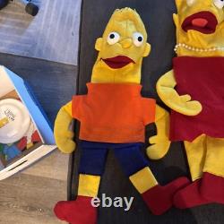 Lot de marionnettes vintage uniques des Simpson. Prototypes Bart, Lisa, Marge 1/1
