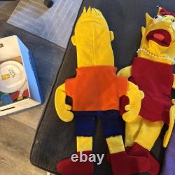 Lot de marionnettes vintage uniques des Simpson. Prototypes Bart, Lisa, Marge 1/1
