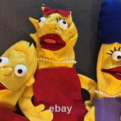 Lot de marionnettes vintage uniques des Simpson. Prototypes Bart, Lisa, Marge 1/1