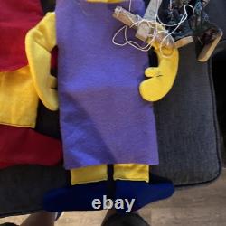 Lot de marionnettes vintage uniques des Simpson. Prototypes Bart, Lisa, Marge 1/1