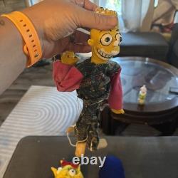 Lot de marionnettes vintage uniques des Simpson. Prototypes Bart, Lisa, Marge 1/1